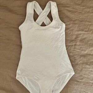 ARQ Cleo Leotard natural size small